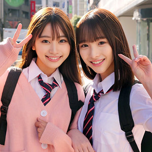 【完全無料】ももちゃん＆みなみちゃん｜skho176